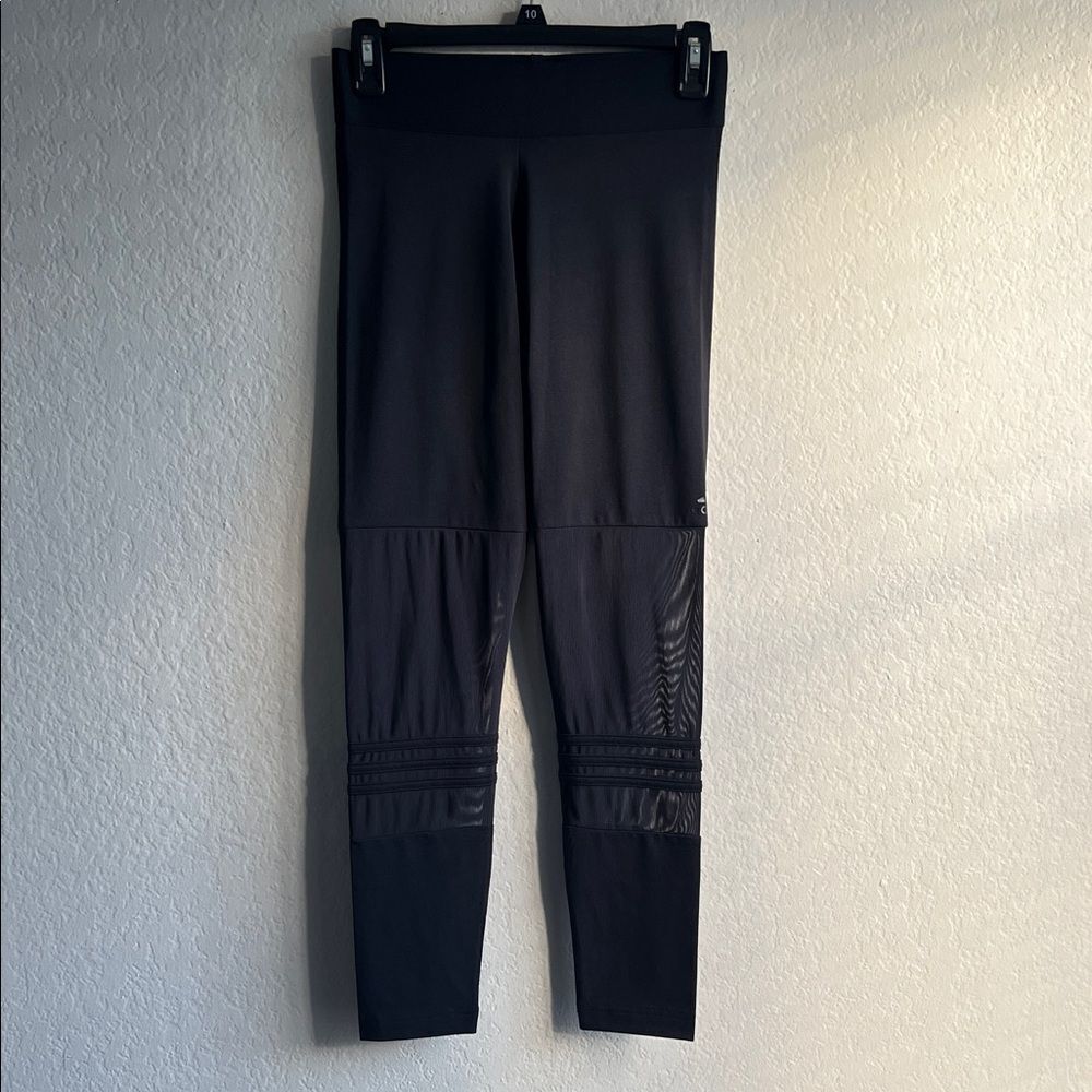 NWOT Adidas Black Leggings with Mesh Detail in SIze S